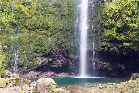 Waterfall at Caldeirao Verde, Madeira, Portugal