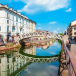 he Naviglio Grande canal in Milan