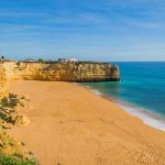 Coastal cliffs of Algarve, Lagoa, Portugal