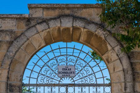 Oskar Schindler’s Grave in Jerusalem on Mt. Zion