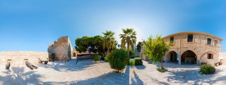 Panorama of castle in Larnaca