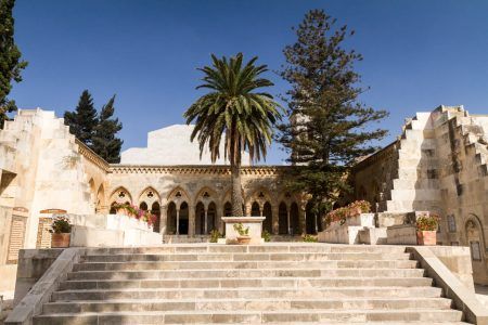 Pater Noster church on Mount of Olives in Israel