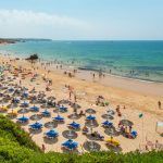 Summer holidays in Alvor beach, Portimao, Algarve