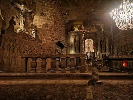 The st. Kinga chaple in WIeliczka Salt Mine