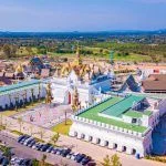 Aerial view of Legend Siam is new Thai traditional culture park located in Pattaya of Thailand.