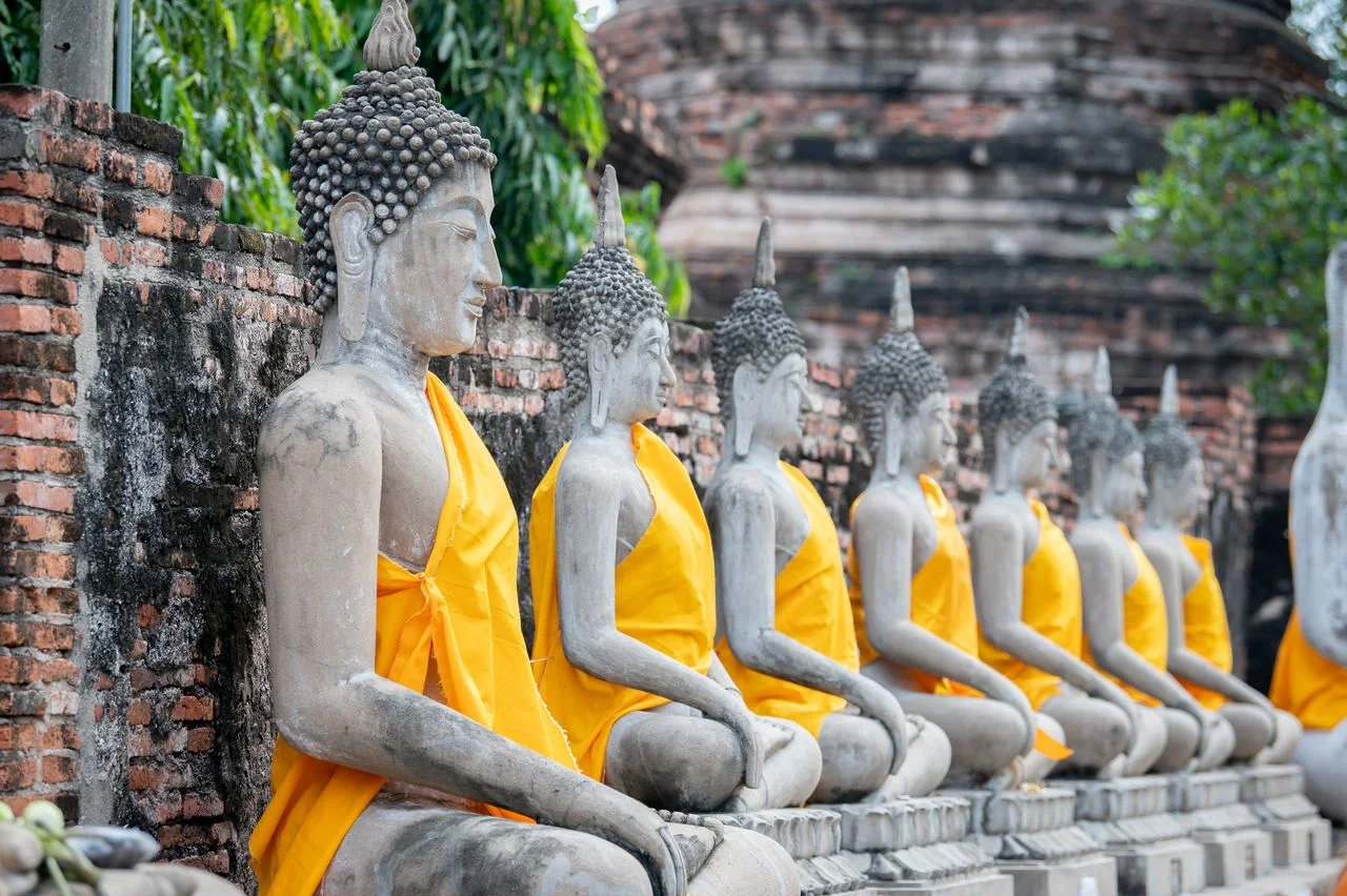 Ayutthaya Historical Park covers the ruins of the old city of Ayutthaya, Phra Nakhon Si Ayutthaya Province, Thailand