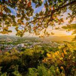 Landscape at Khao Rang Viewpoint of Phuket city, Phuket province Thailand
