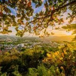 Landscape at Khao Rang Viewpoint of Phuket city, Phuket province Thailand