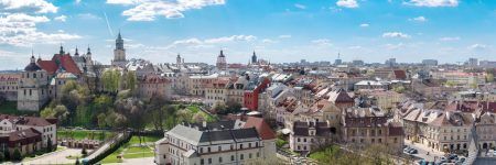 Lublin old town panorama from Castle Tower