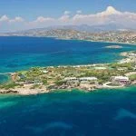 Aerial drone photo of beautiful exotic peninsula of Grand Resort Lagonisi or Lagonissi area a definite summer destination, Athens riviera, Attica, Greece