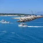 Photo from famous port of Kilini where ships cruise to islands of Zakynthos and Cefalonia, Peloponnese, Greece