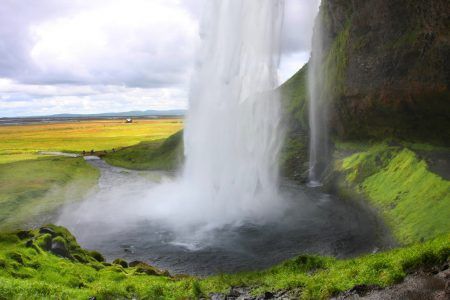 Seljalandfoss waterfall, south-west coast of Iceland