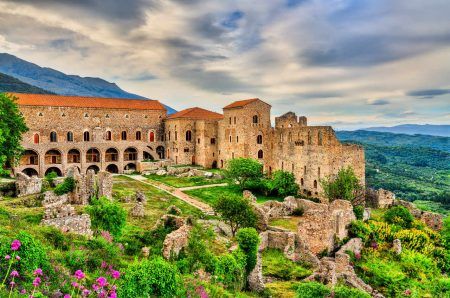 The Despot’s Palace at Mystras, UNESCO world heritage in Greece