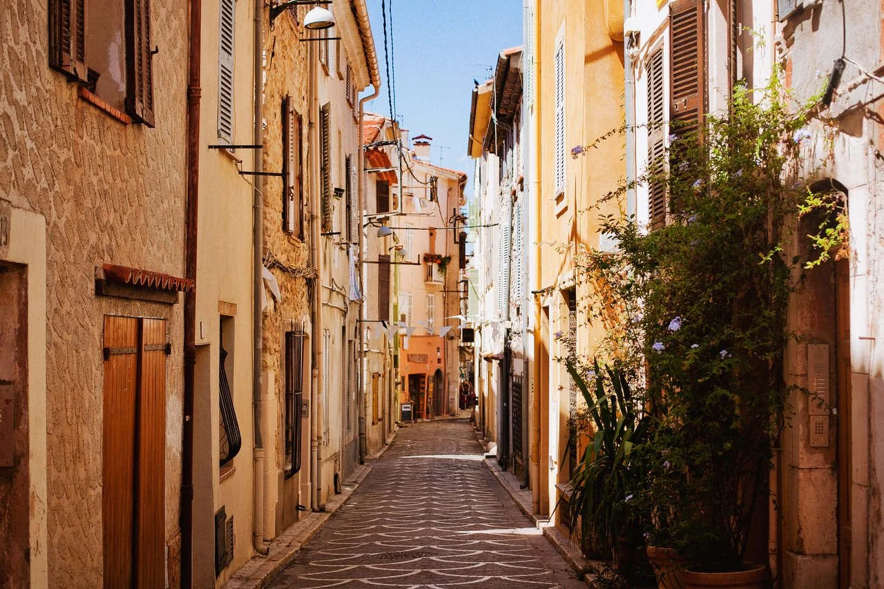 Old town of Antibes, France