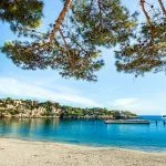 On the beach of Porto Cristo Mallorca Spain