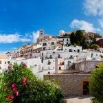 Panorama of Ibiza old city – Eivissa. Spain, Balearic islands