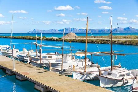 Platja de Muro Esperanza beach in Alcudia Bay Majorca Mallorca