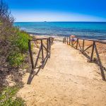 Santa Margherita di Pula beach near Pula town, Sardinia, italy.