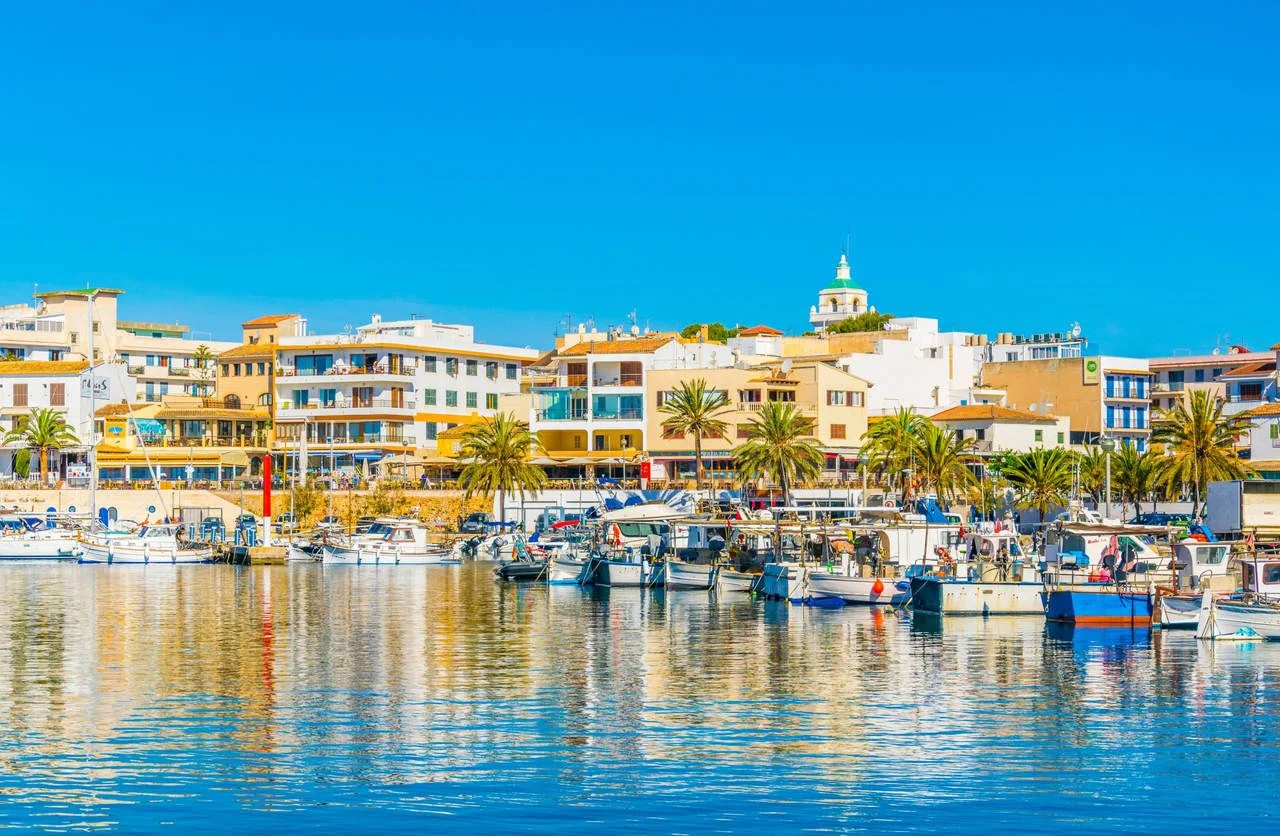 Seaside view of Cala Ratjada, Mallorca, Spain