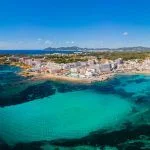Touristic zone from Santa Eulalia del Rio, Ibiza.