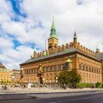 View of Copenhagen city hall, Denmark