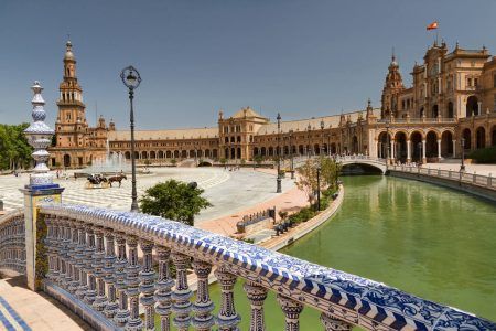 View of Plaza de Espana in Seville 1