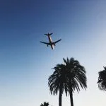 plane fly airplane island palms