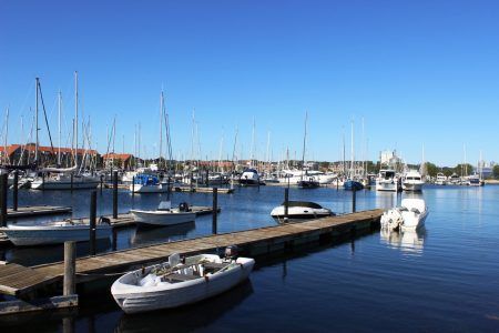 Aabenraa harbour in Denmark, Europe
