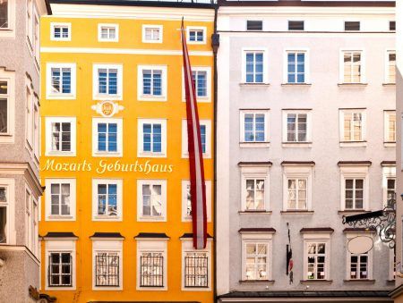 Birthplace of Mozart in Salzburg in Austria
