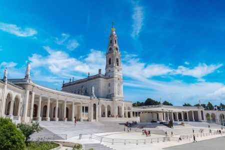 Shrine of Fatima on a beautiful summer day, Portugal