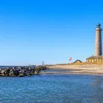 Skagen lighthouse, the northernmost dishes of the city