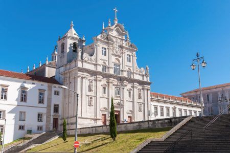The New Cathedral of Coimbra (Se Nova de Coimbra) in Portugal