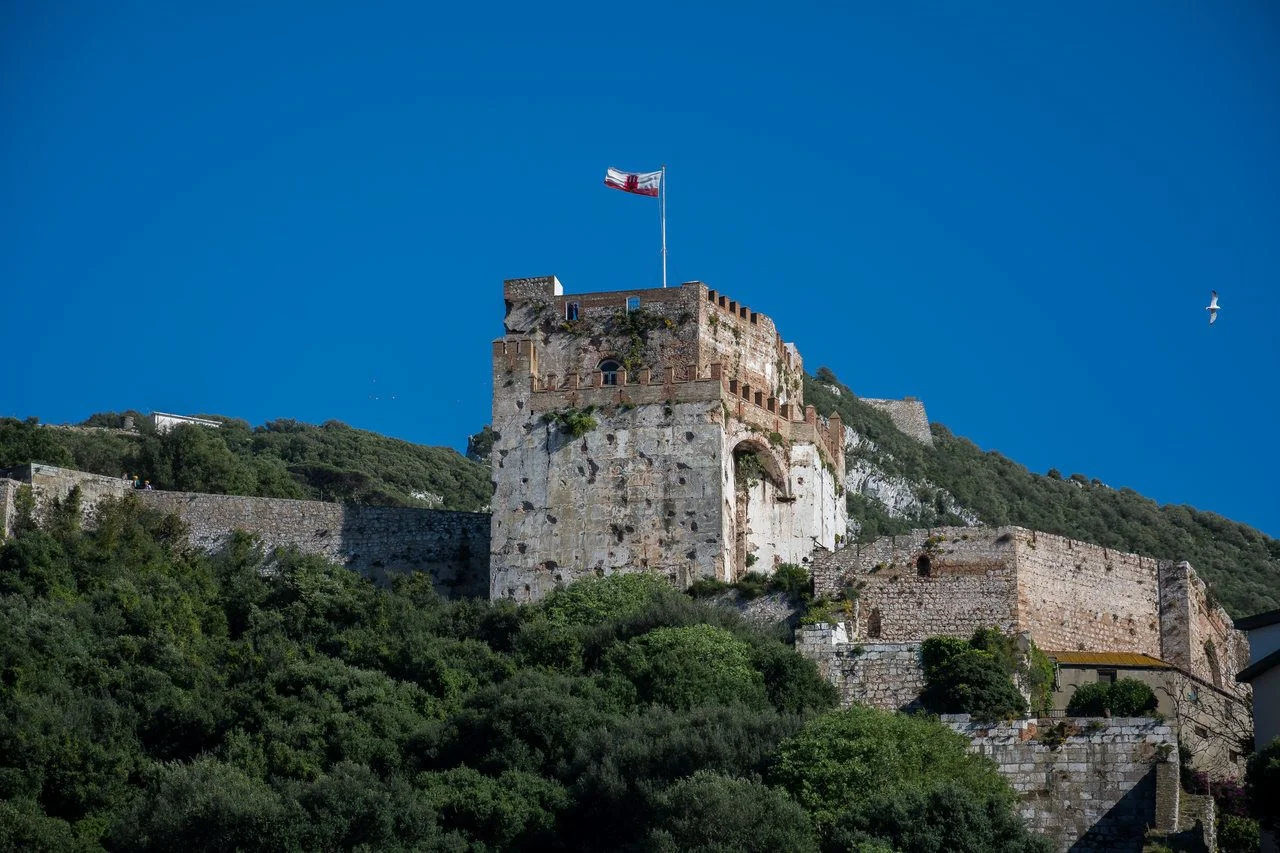 View to Gibraltar rock mountain