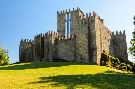 castle in Guimaraes, northern Portugal