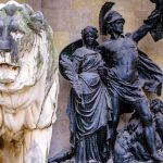 historic Feldherrnhalle and Theatiner Church in Munich at the Odeonsplatz – bavaria