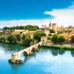 Saint Benezet bridge in Avignon in a beautiful summer day, France