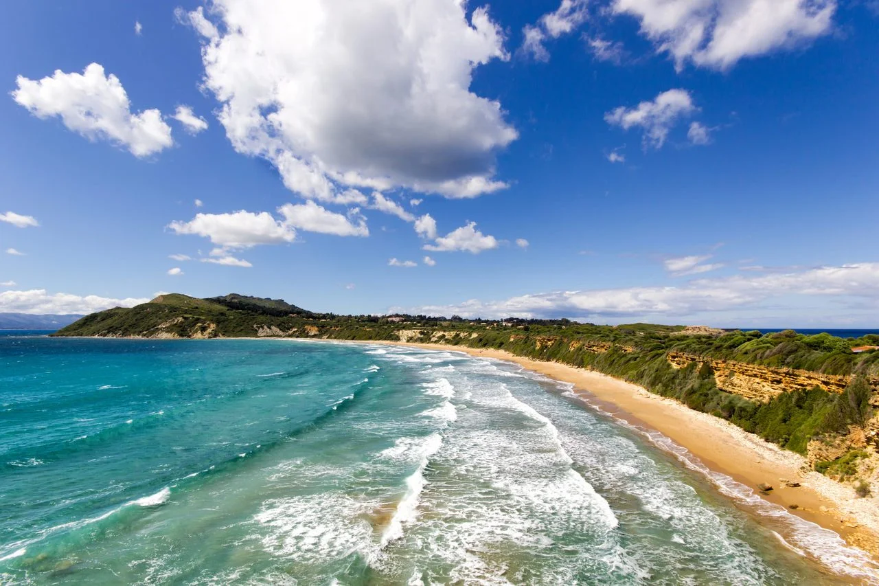 gerakas beach protected sea turtle nesting site.Greek island of Zakynthos