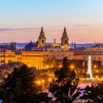 Evening view of Floriana town in Malta