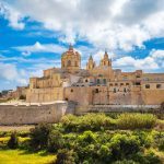 Mdina city – the old capital of Malta. Sunny day, nature landscape