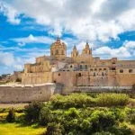 Mdina city – the old capital of Malta. Sunny day, nature landscape