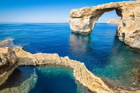 The world famous Azure Window on Gozo-Malta