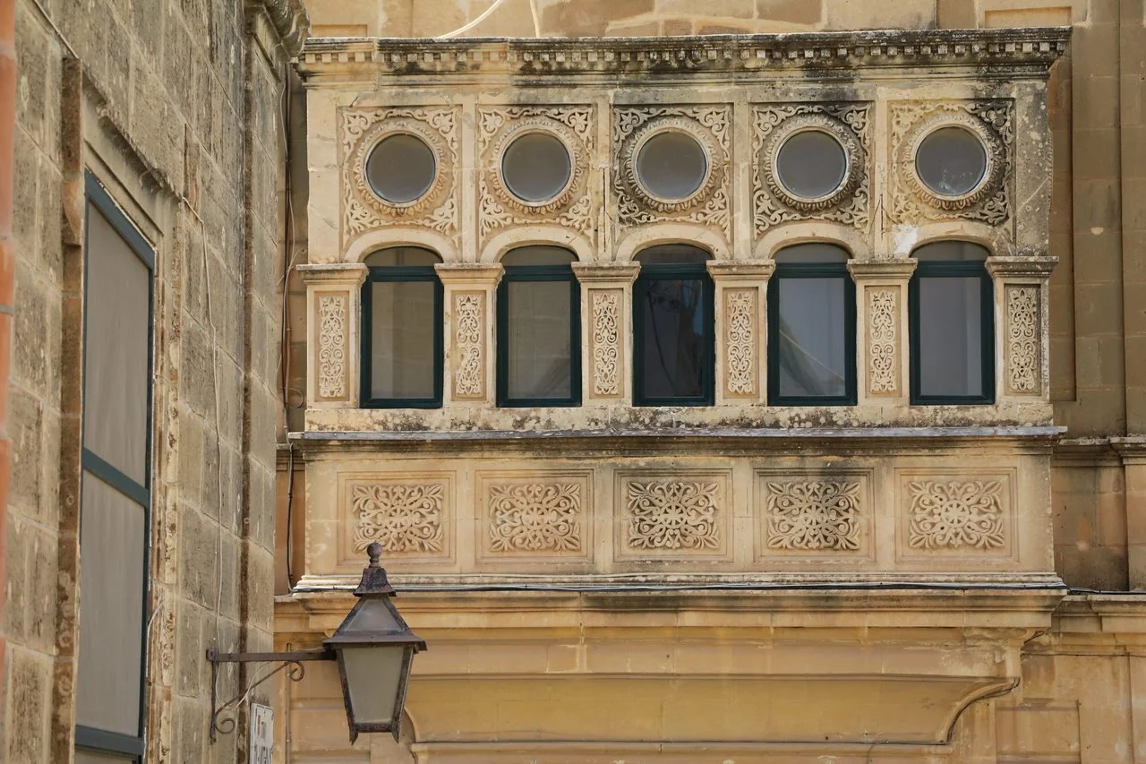 Typical old balcony in Malta