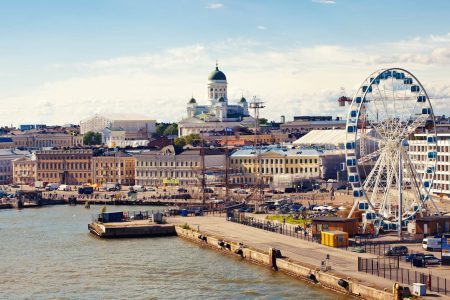 Port in Helsinki city, Finland