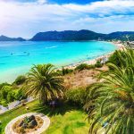 Agios Georgios Pagon beach in Corfu island, Greece