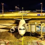 Airplane at the gate