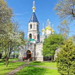 St Nicholas Orthodox Church in Ventspils in Latvia. Ventspils is a city in the Courland region of Latvia. Latvia is a country in the Baltic region.