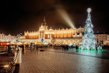 Krakow Maine Square during Christmas Market