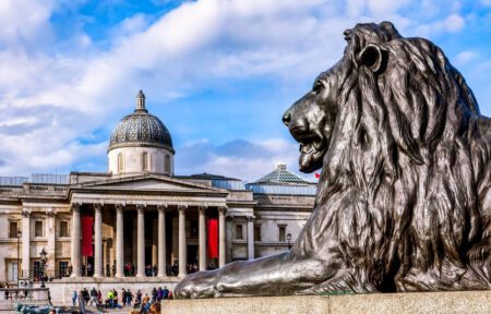 British Museum in London lion