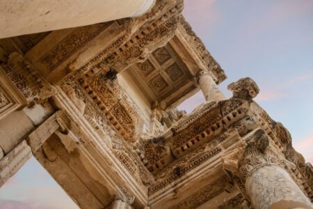 Details from Library of Celsus at Ancient City of Ephesus