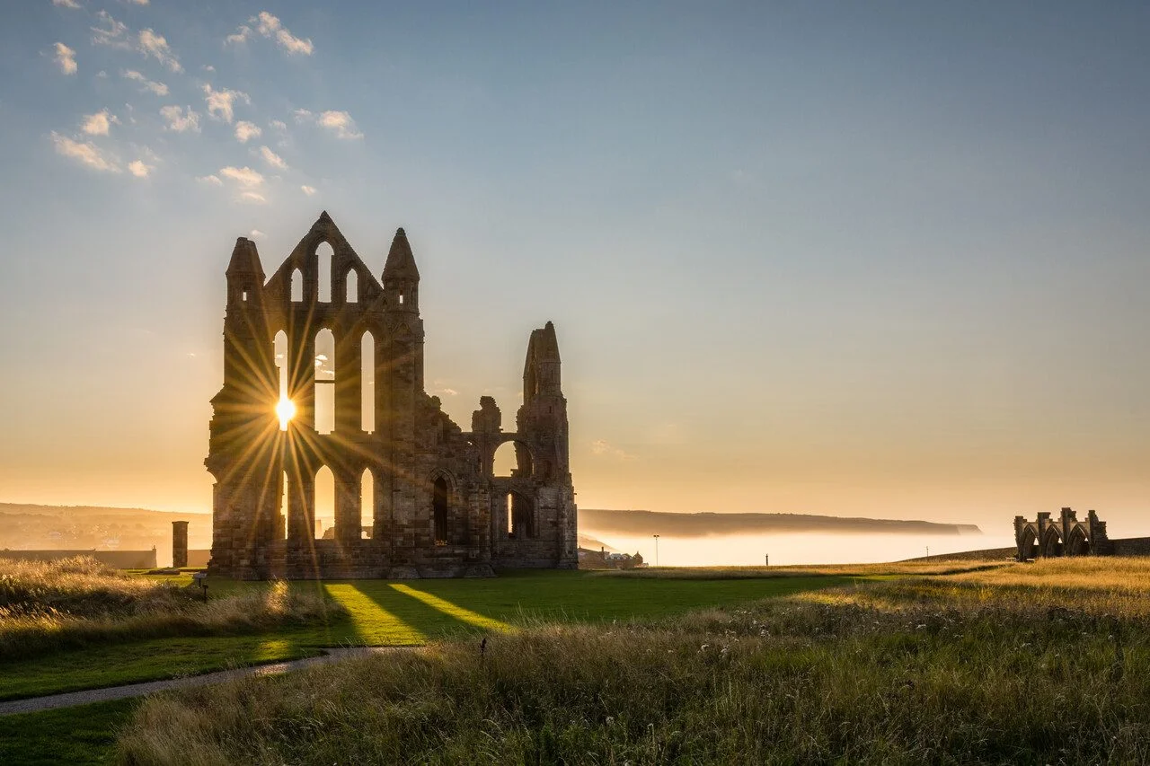 Whitby Abbey york uk sunset